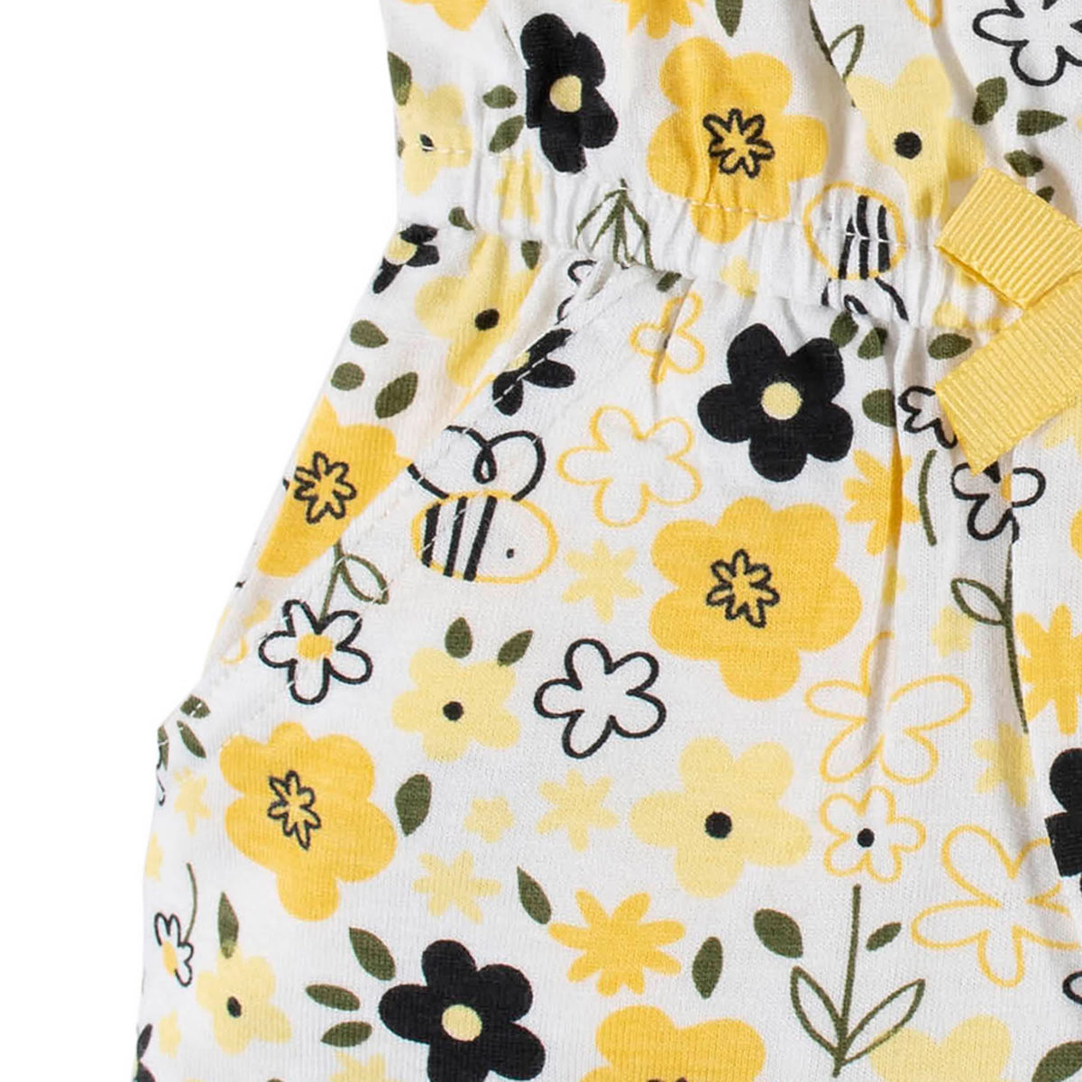 2-Pack Baby & Toddler Girls Bee Garden Tank Rompers-Gerber Childrenswear