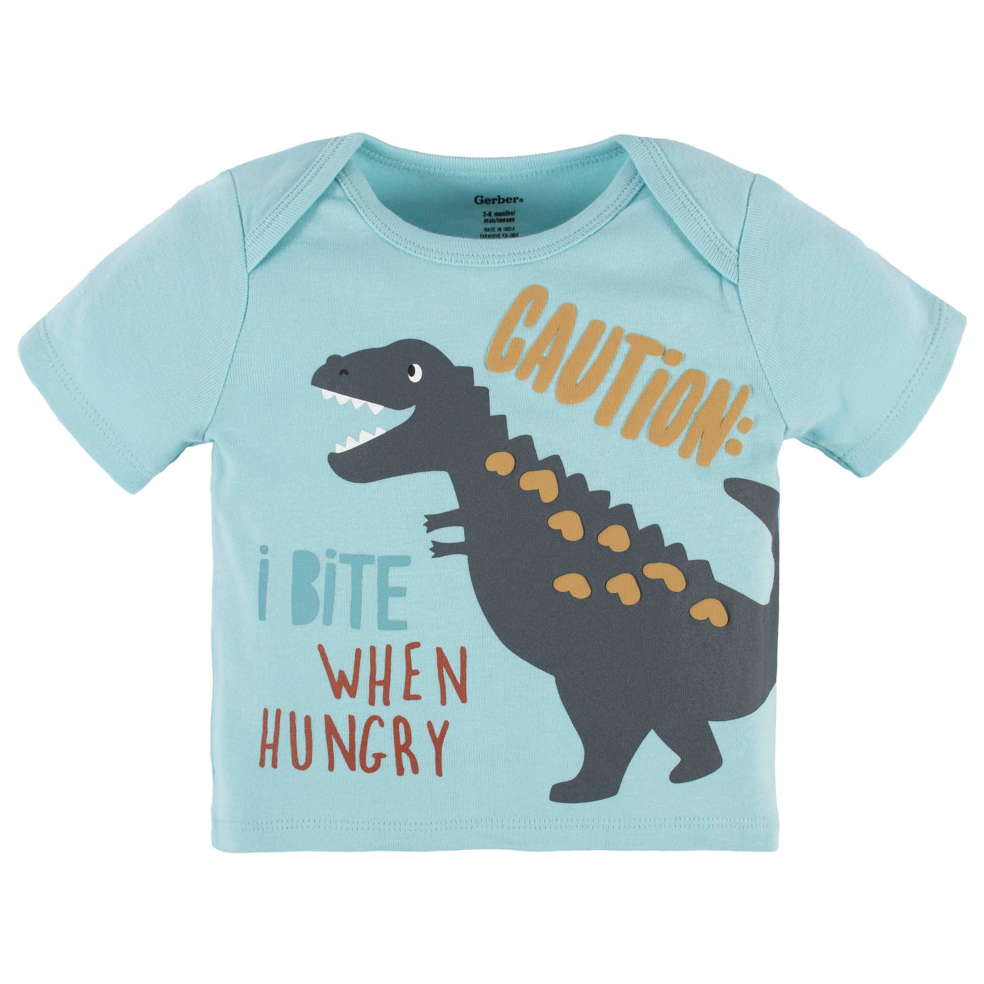 4-Piece Baby Boys Dino Blues Onesies® Bodysuit, Tee, Shorts & Pant Set-Gerber Childrenswear