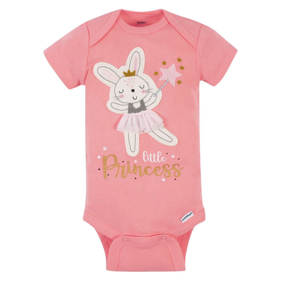 5-Pack Baby Girls Ballerina Short Sleeve Onesies® Bodysuits-Gerber Childrenswear