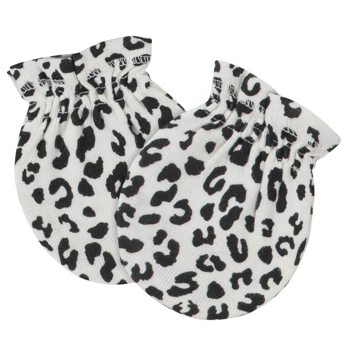 8-Piece Baby Girls Leopard Caps & Mittens Set-Gerber Childrenswear