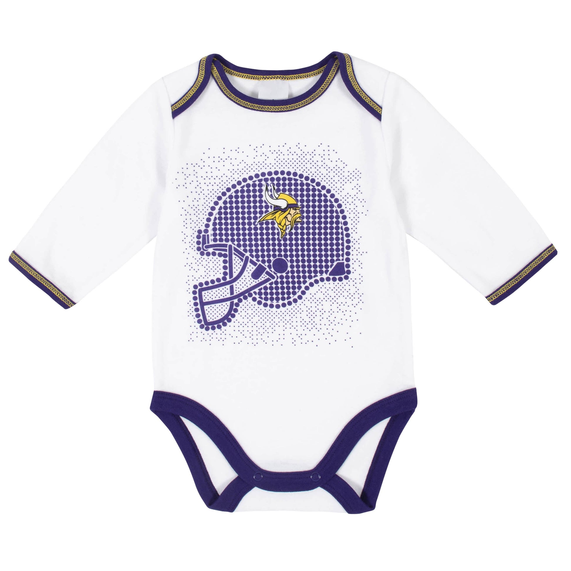 Minnesota Vikings 3-Piece Baby Boys Bodysuit, Pant, and Cap Set-Gerber Childrenswear