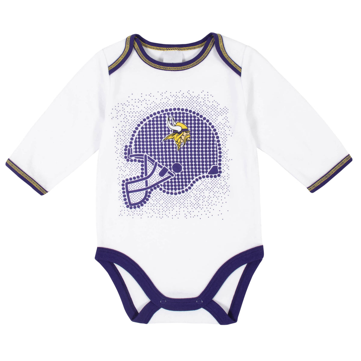 Minnesota Vikings 3-Piece Baby Boys Bodysuit, Pant, and Cap Set-Gerber Childrenswear