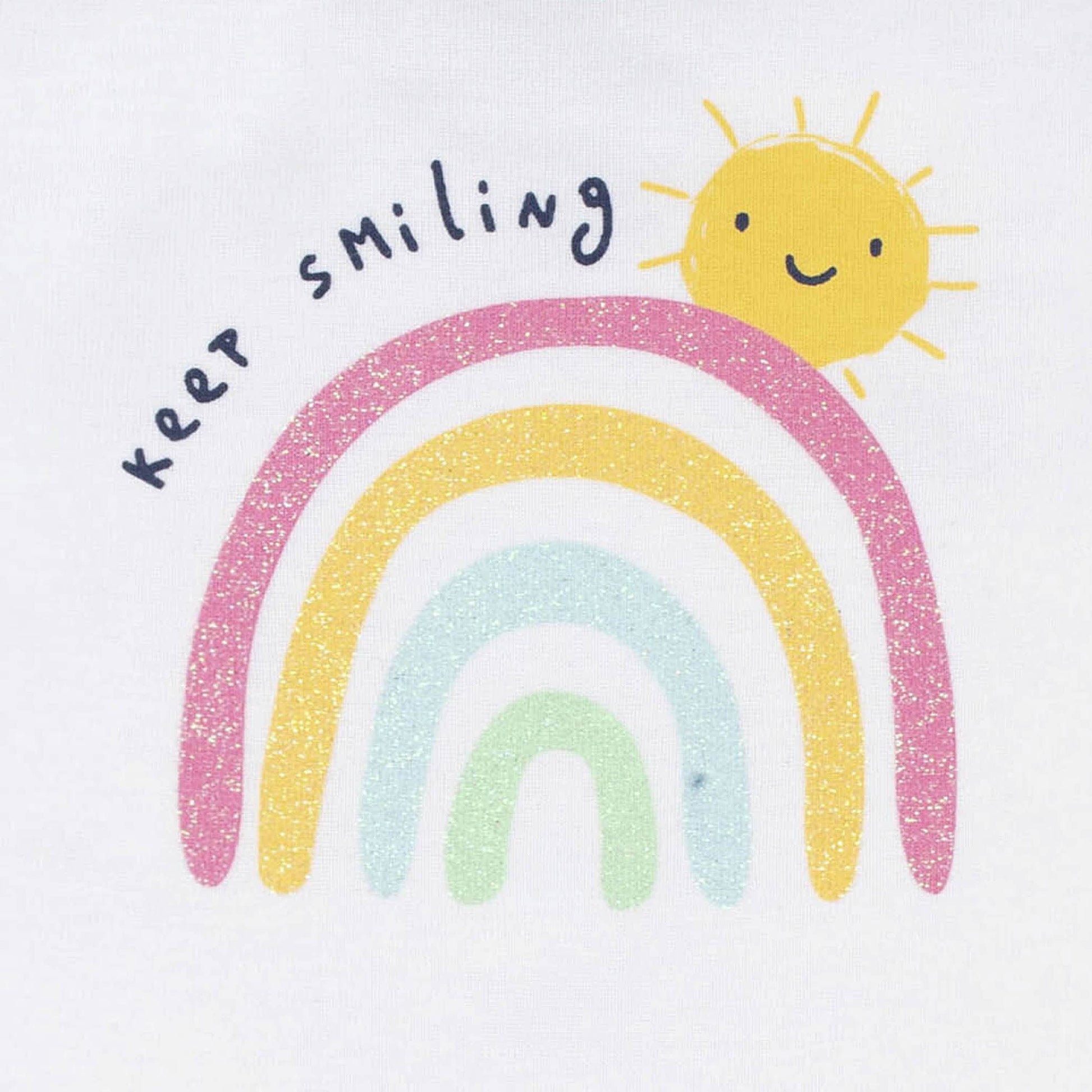 4-Piece Baby Girls Dots Of Rainbows Onesies® Bodysuit, Tee, Skort & Pant Set-Gerber Childrenswear