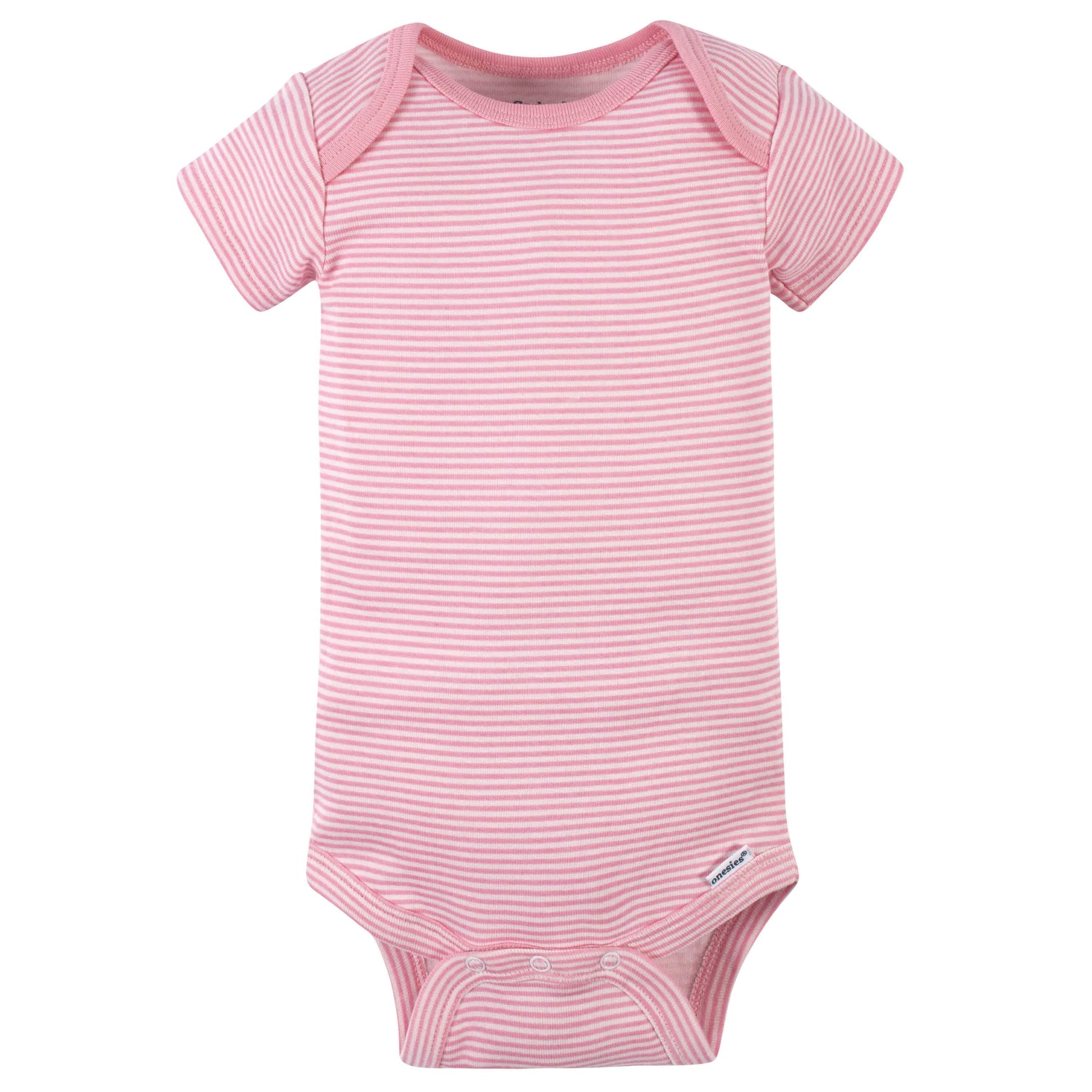 8-Pack Baby Girls Leopard Short Sleeve Onesies® Bodysuits-Gerber Childrenswear