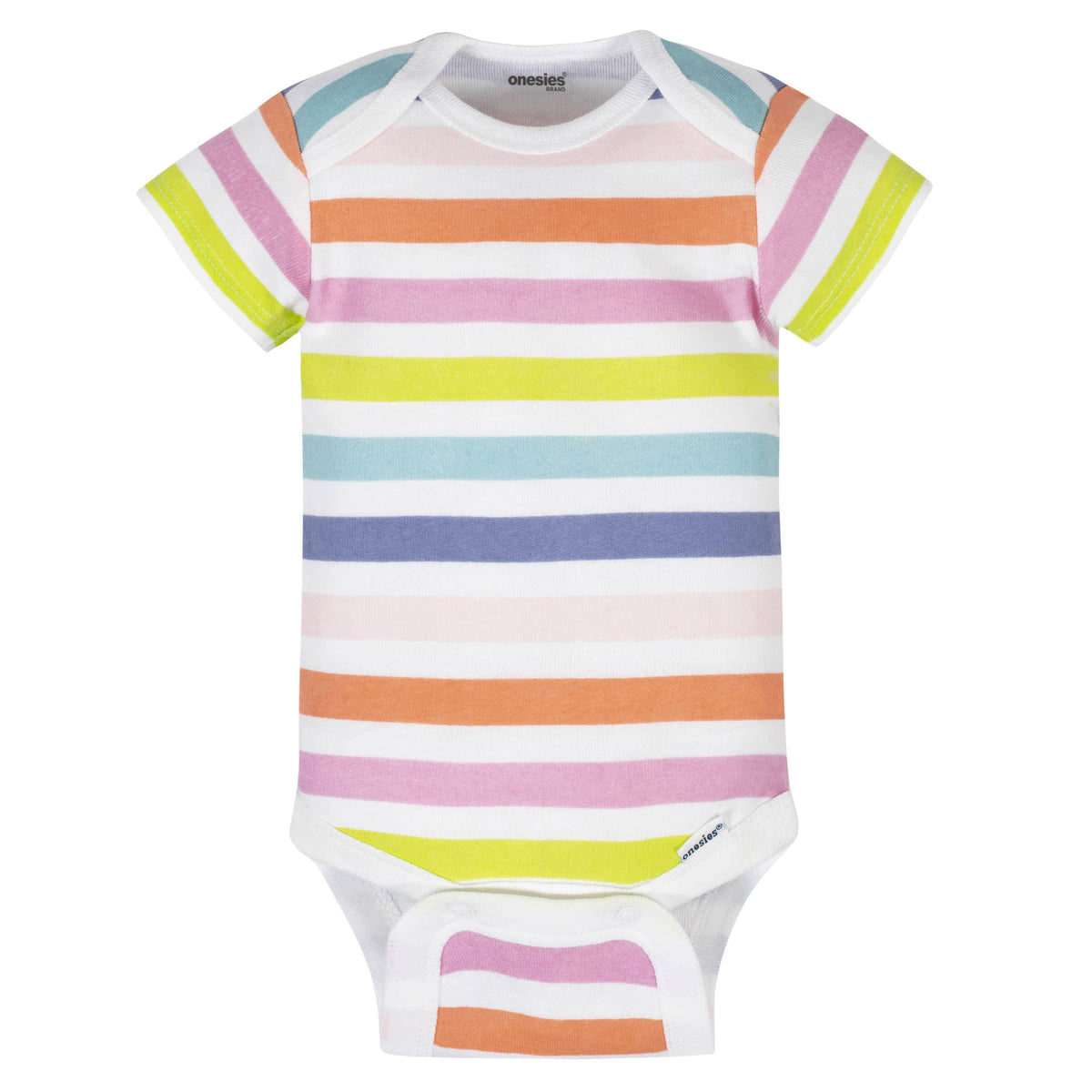 8-Pack Baby Girls Unicorns Onesies® Brand Bodysuits-Gerber Childrenswear
