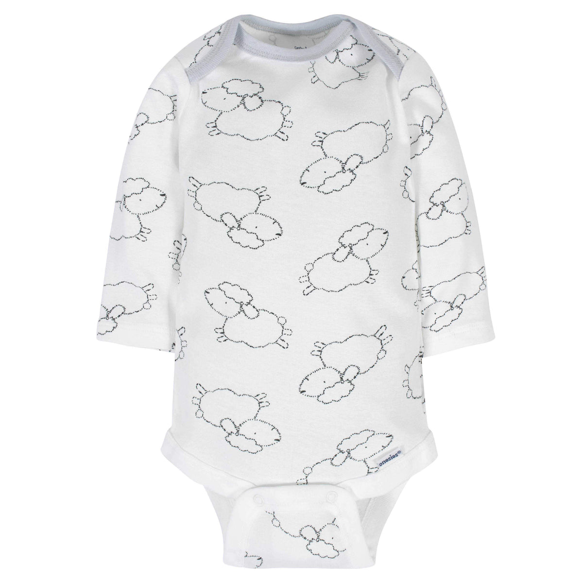 6-Pack Baby Neutral Sheep Long Sleeve Onesies® Bodysuits