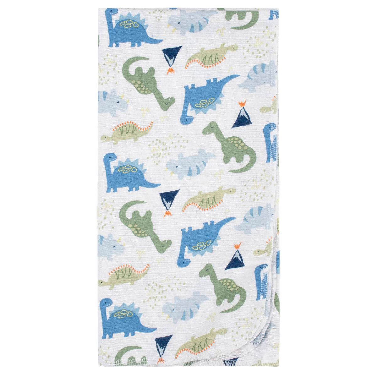 5-Pack Baby Boys Dinosaur Flannel Receiving Blankets-Gerber Childrenswear