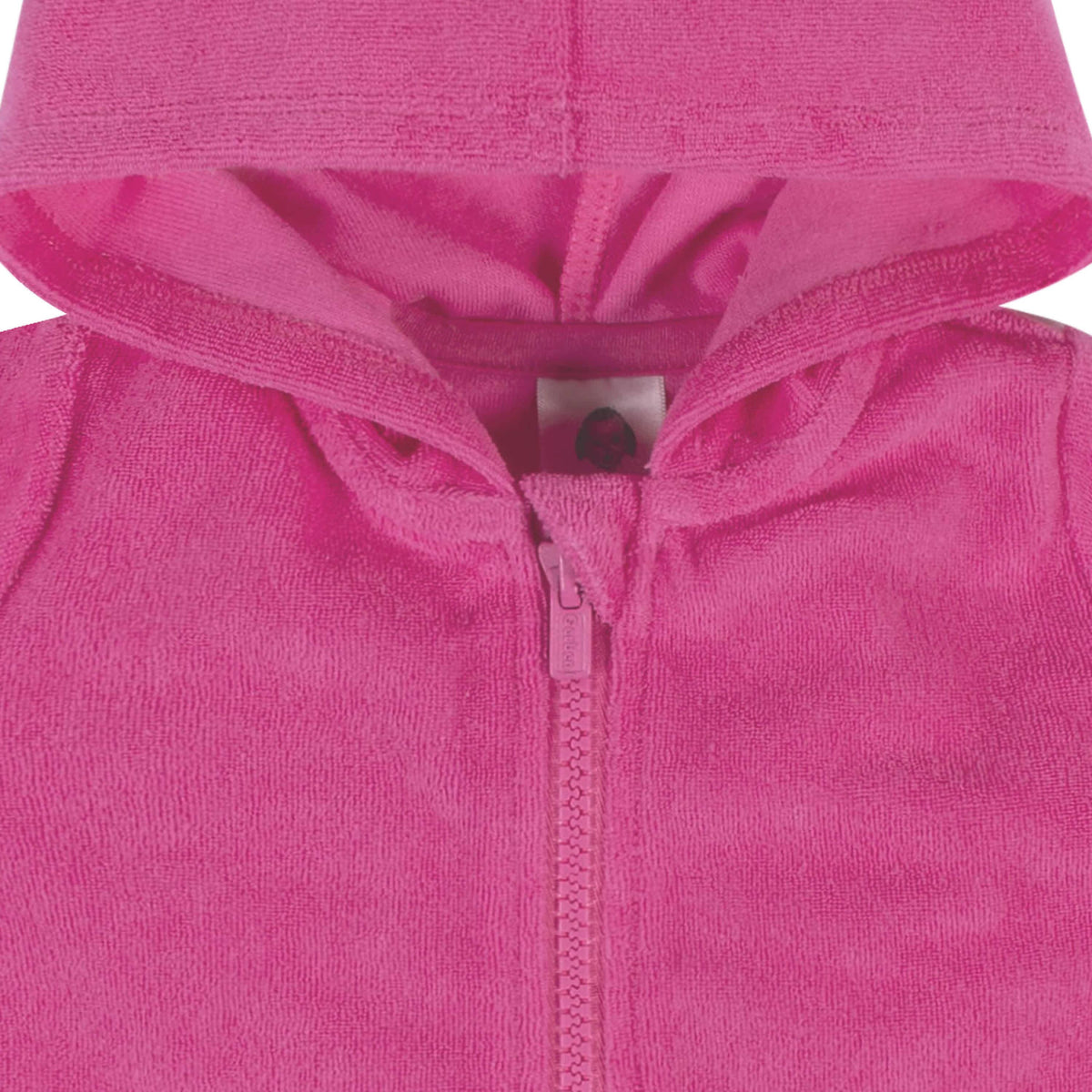 Baby & Toddler Girls Pink Zipper Hoodie Terry Coverup-Gerber Childrenswear