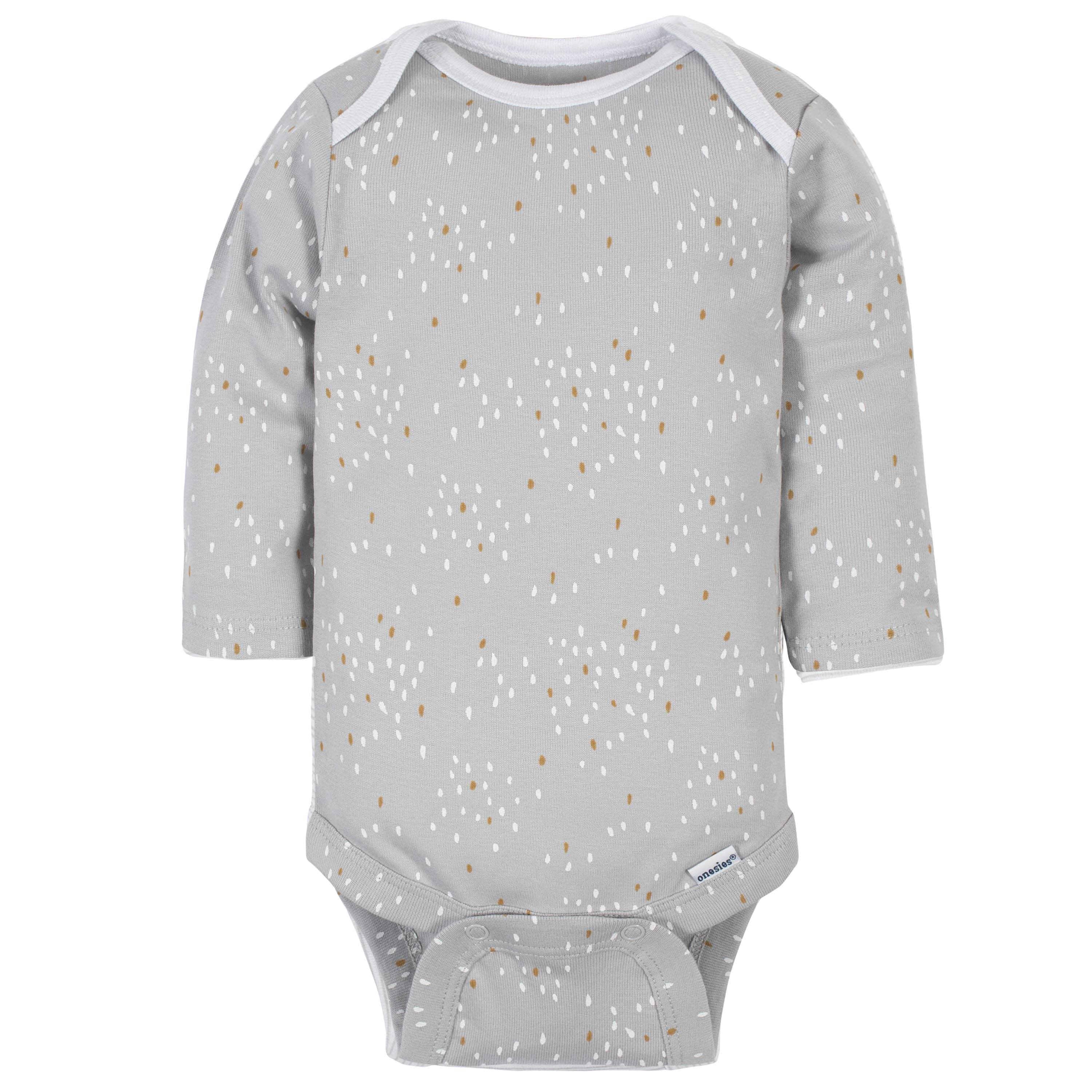6-Pack Baby Neutral Sheep Long Sleeve Onesies® Bodysuits-Gerber Childrenswear