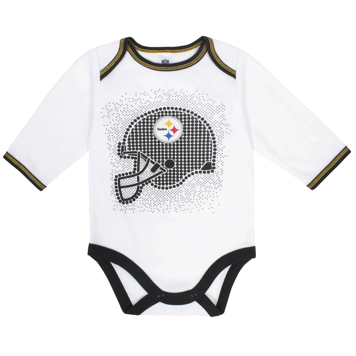 Pittsburgh Steelers 3-Piece Baby Boys Bodysuit, Pant, and Cap Set-Gerber Childrenswear