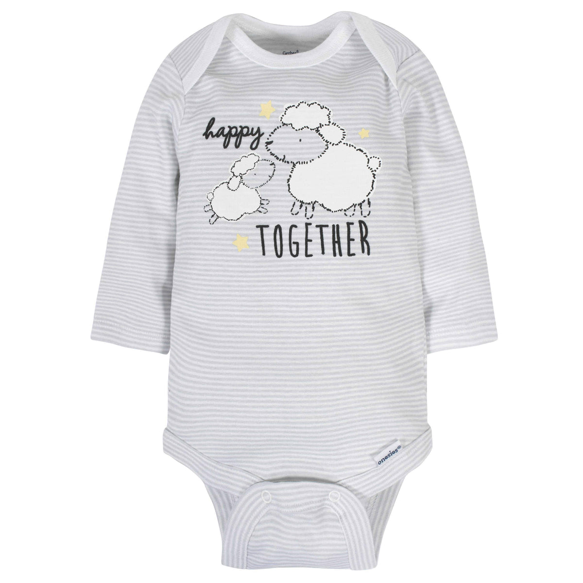 18-Piece Baby Neutral Sheep Sleep 'N Play, Onesies® Bodysuit, and Burpcloth Set-Gerber Childrenswear