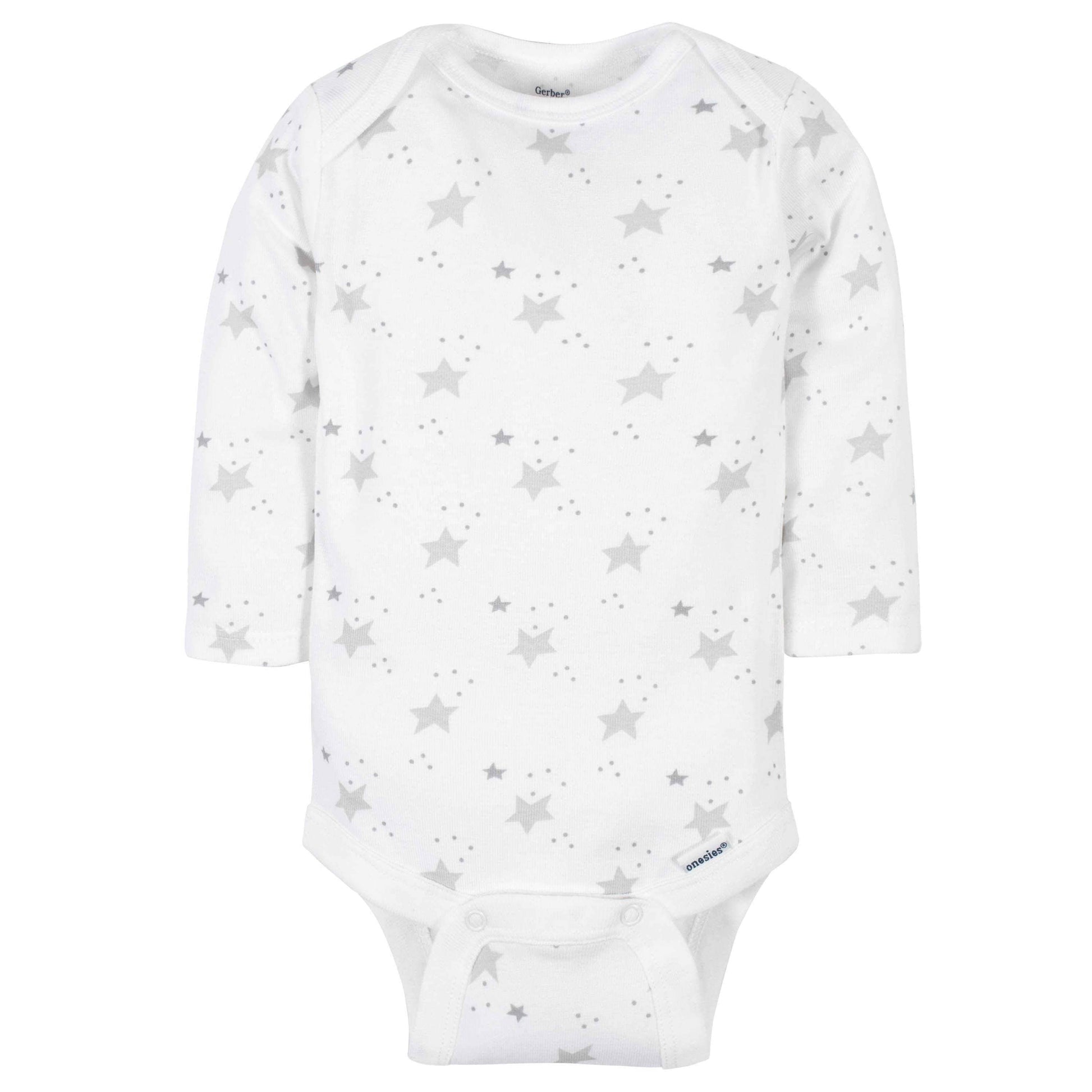 6-Pack Baby Neutral Sheep Long Sleeve Onesies® Bodysuits-Gerber Childrenswear