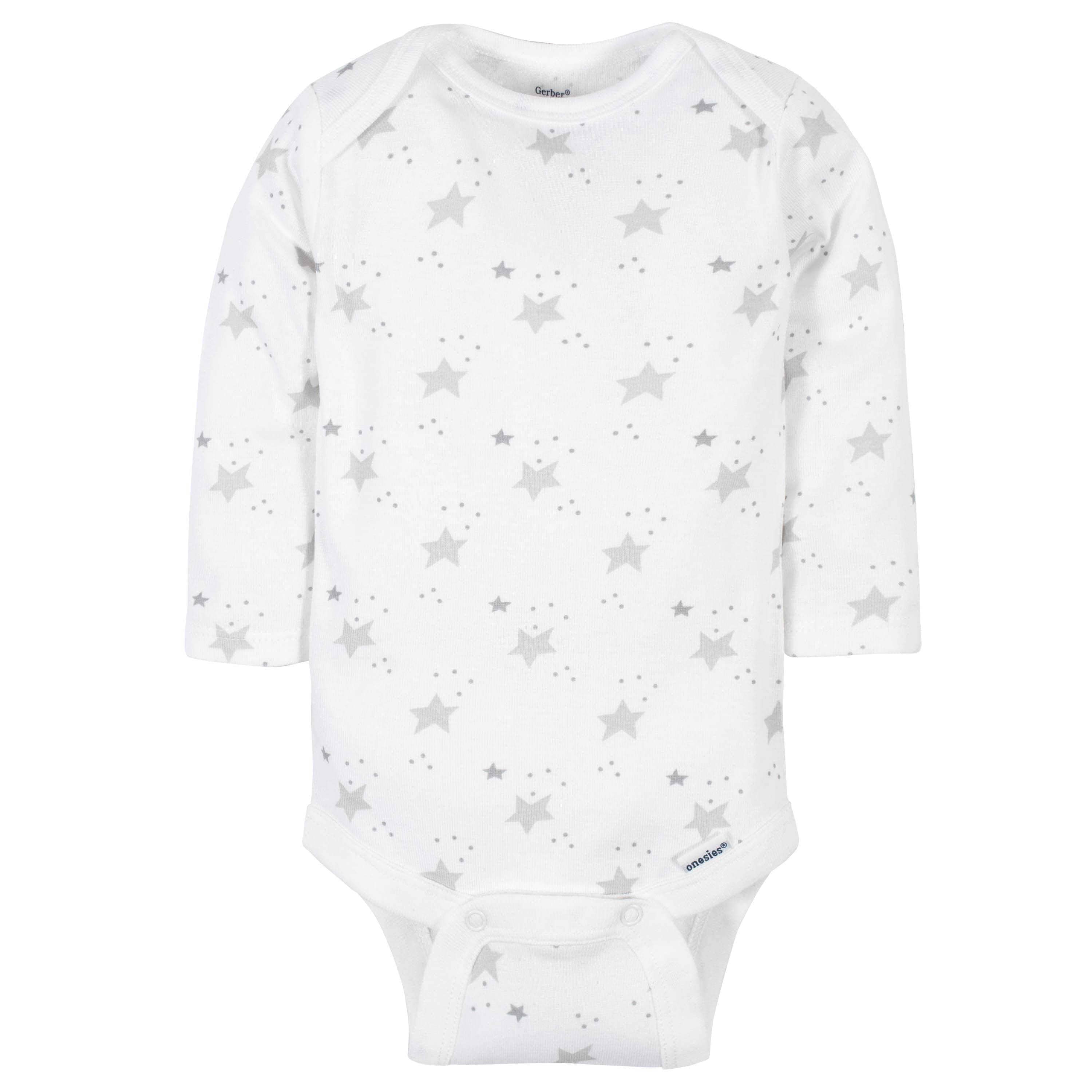 6-Pack Baby Neutral Sheep Long Sleeve Onesies® Bodysuits-Gerber Childrenswear