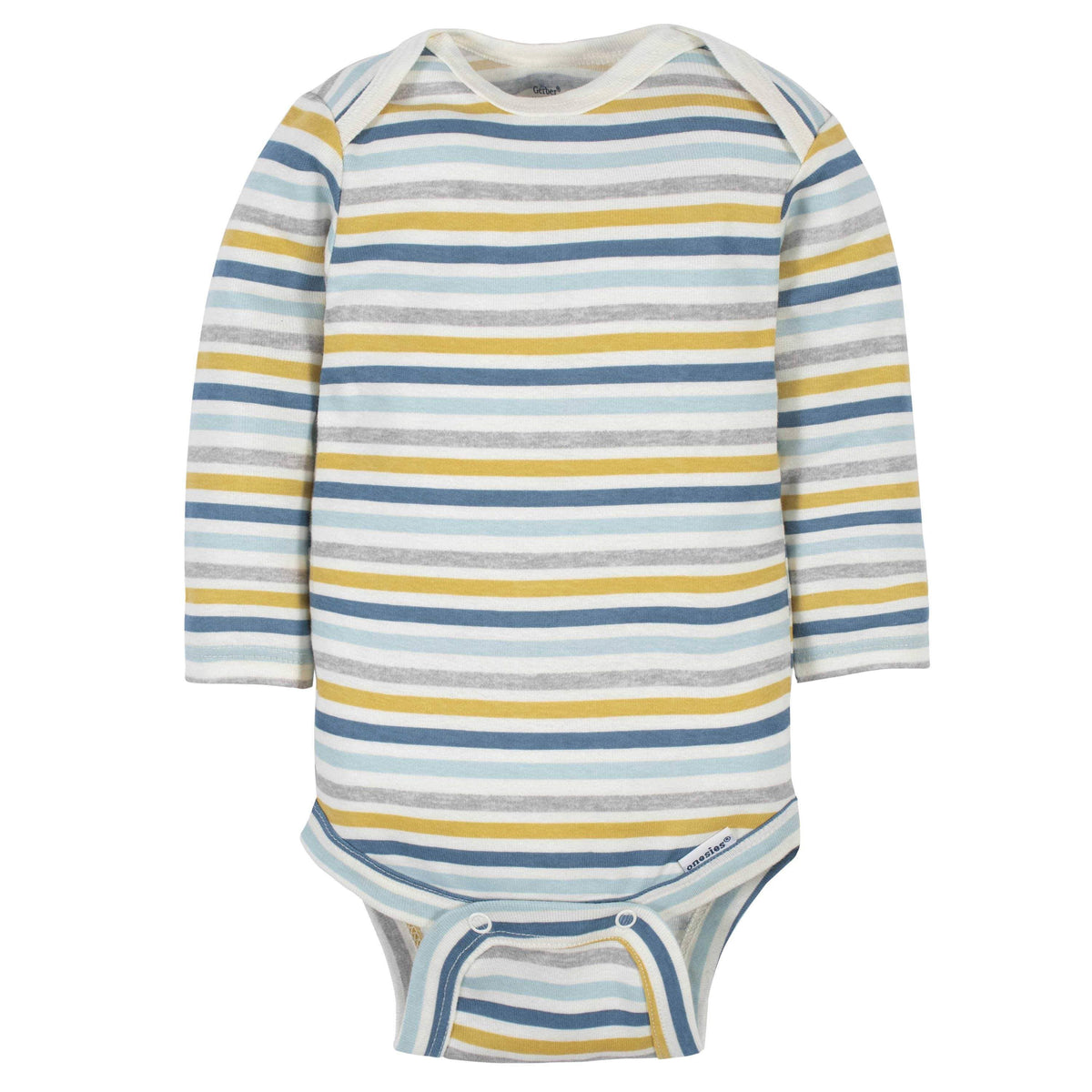 6-Pack Baby Boys Dinosaur Long Sleeve Onesies® Bodysuits-Gerber Childrenswear
