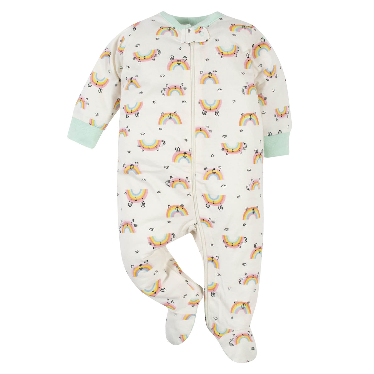 3-Pack Baby Girls Rainbow Sleep 'N Plays-Gerber Childrenswear