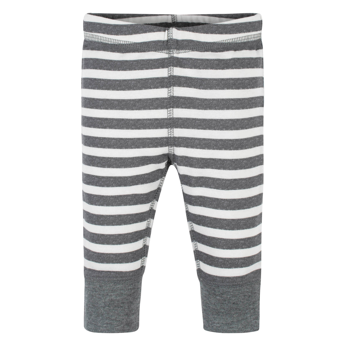 3-Pack Baby Neutral Stripe, Gray, & Black Pants-Gerber Childrenswear