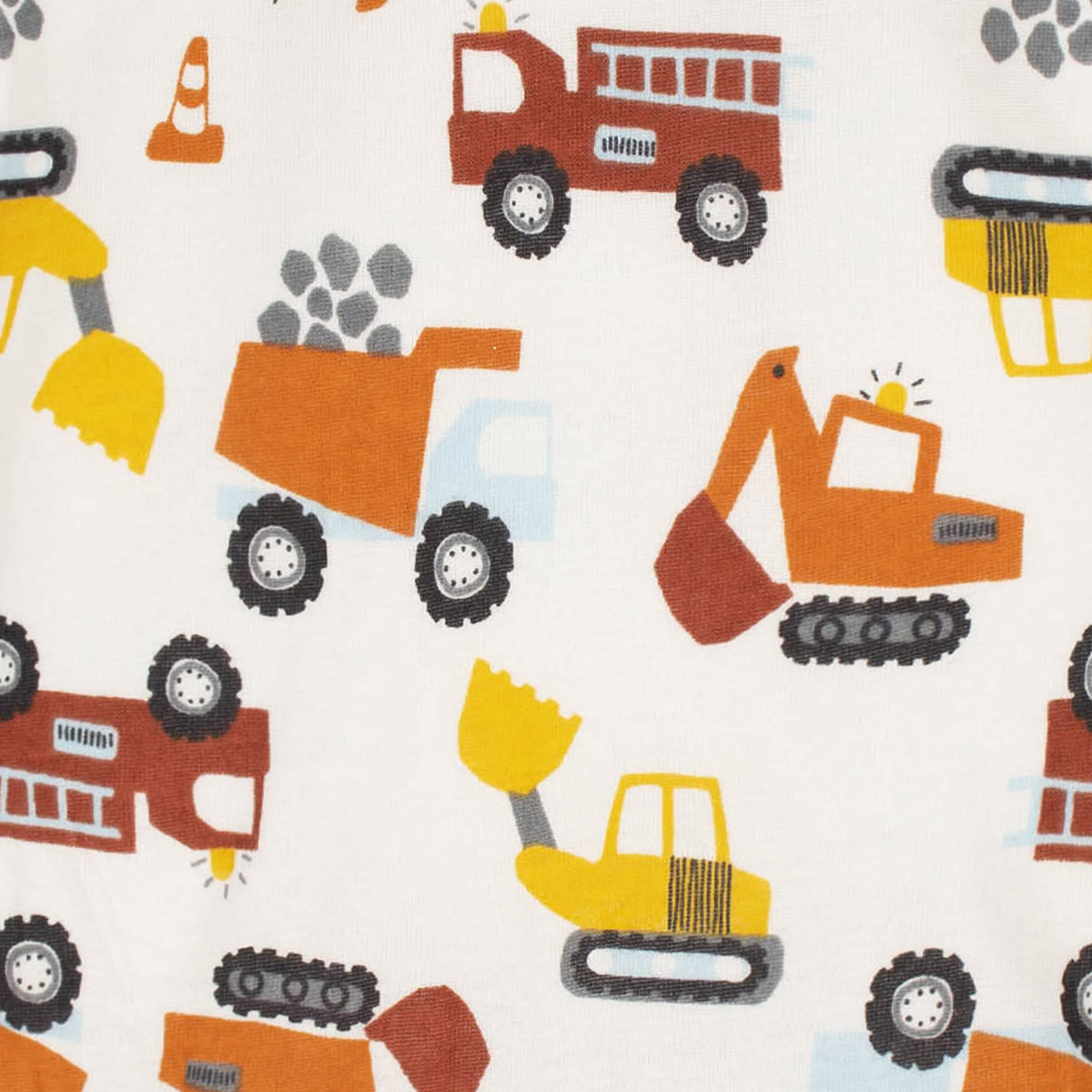 4-Pack Baby Boys Transportation Zone Gowns
