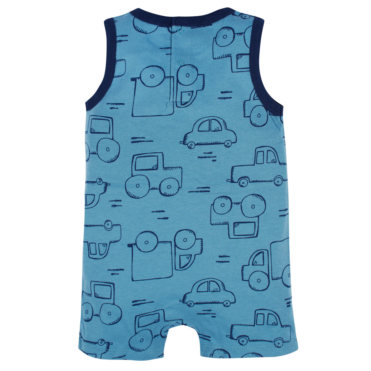 3-Pack Baby Boys Construction Zone Rompers