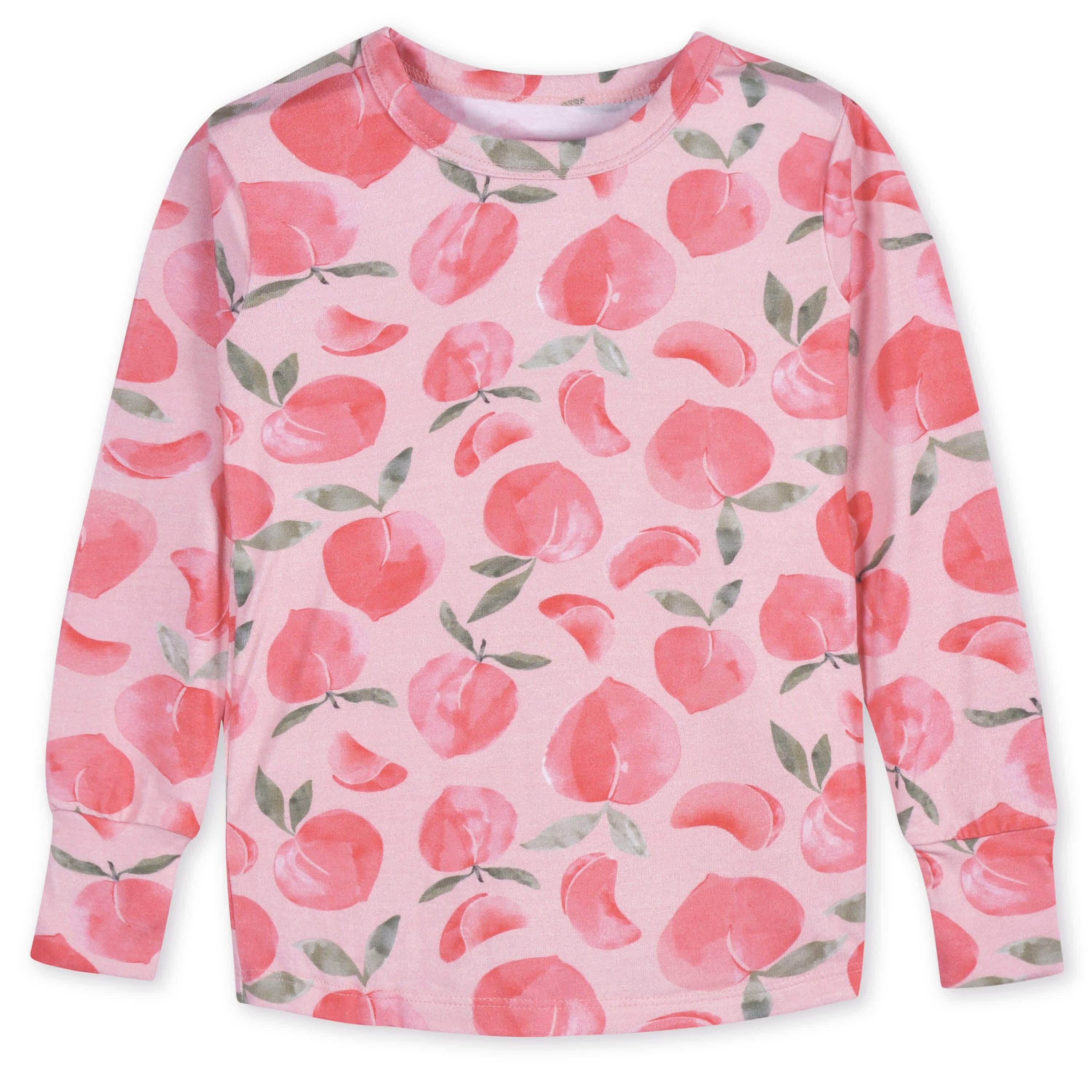 2-Piece Infant & Toddler Girls Just Peachy Buttery-Soft Viscose Made from Eucalyptus Snug Fit Pajamas