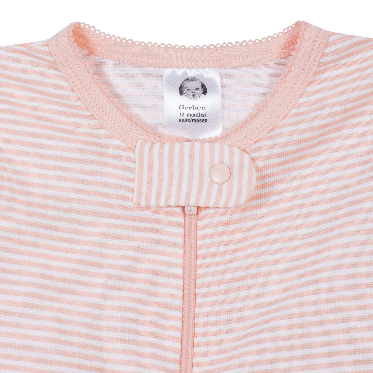 2-Pack Baby & Toddler Girls Love Snug Fit Footed Cotton Pajamas-Gerber Childrenswear