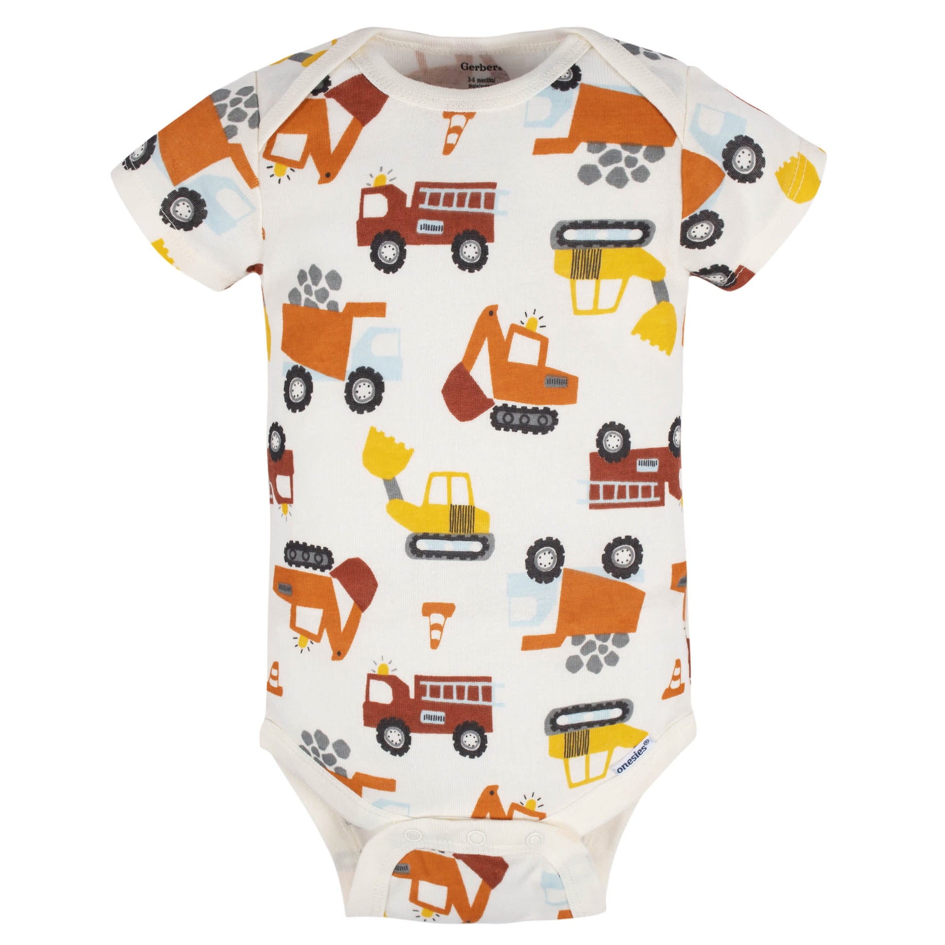 8-Pack Baby Boys Transportation Zone Onesies® Bodysuits