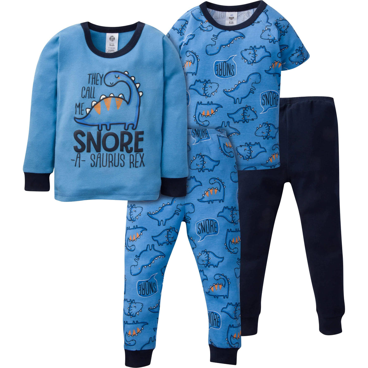 4-Piece Infant & Toddler Boys Dino Snug Fit Cotton Pajamas-Gerber Childrenswear