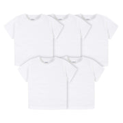 5-Pack Baby & Toddler White Premium Short Sleeve Tees-Gerber Childrenswear