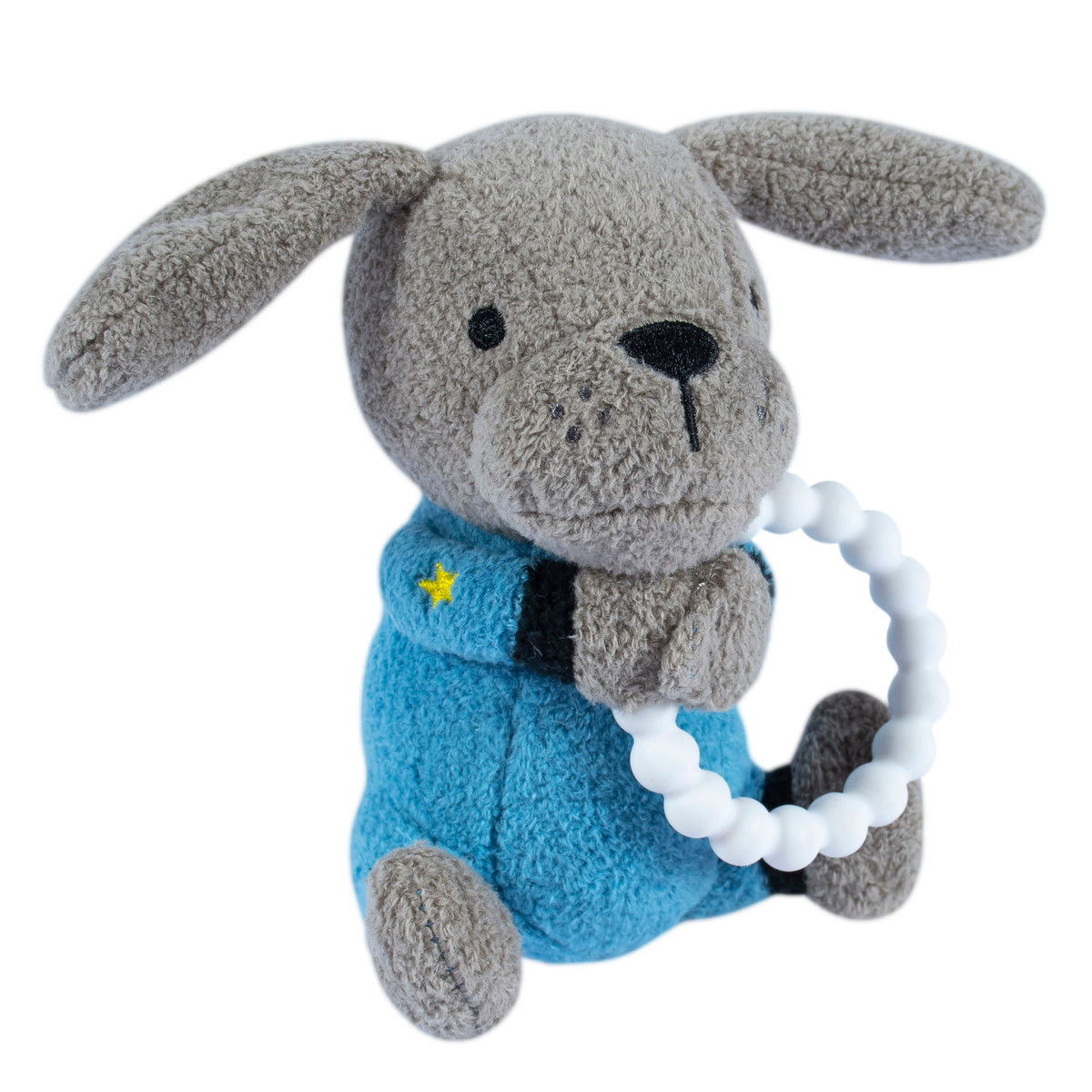 2-Piece Baby Boys Space Rattle and Teether Set