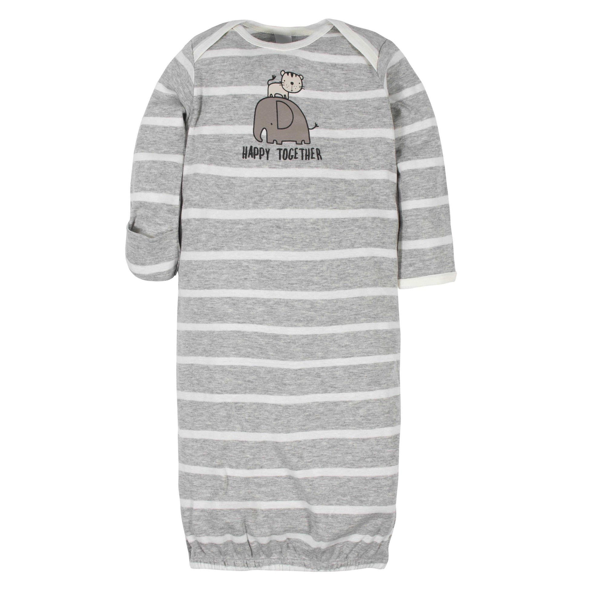 Gerber® 4-Pack Baby Boys Jungle Gowns-Gerber Childrenswear