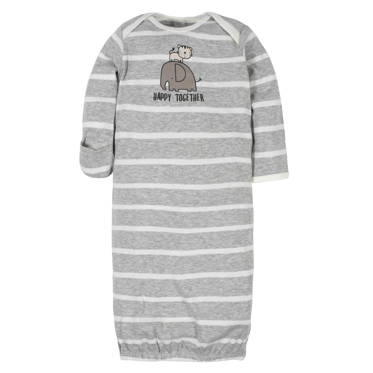 Gerber® 4-Pack Baby Boys Jungle Gowns-Gerber Childrenswear