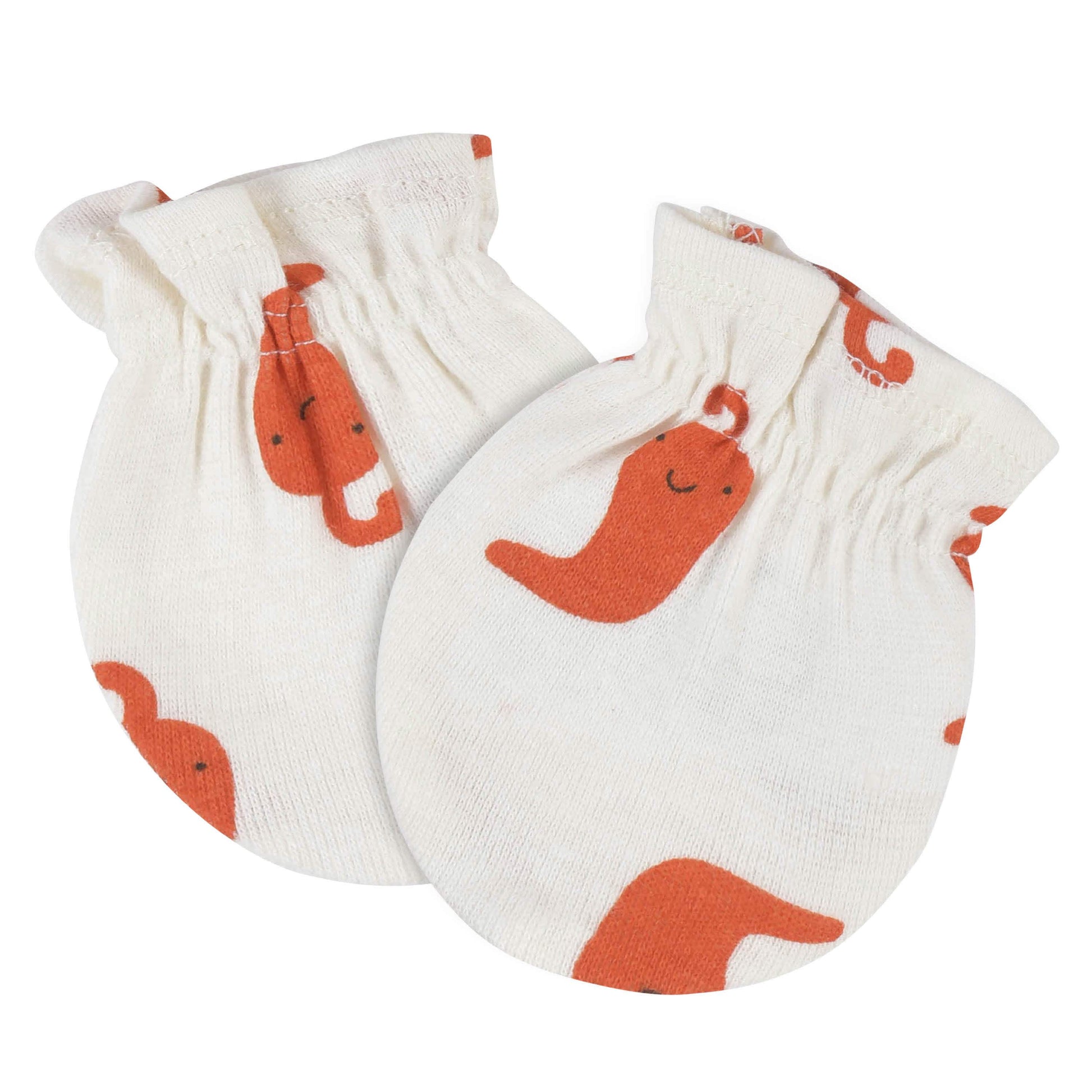 4-Piece Baby Neutral Comfy Stretch Taco Caps & No Scratch Mittens Set-Gerber Childrenswear