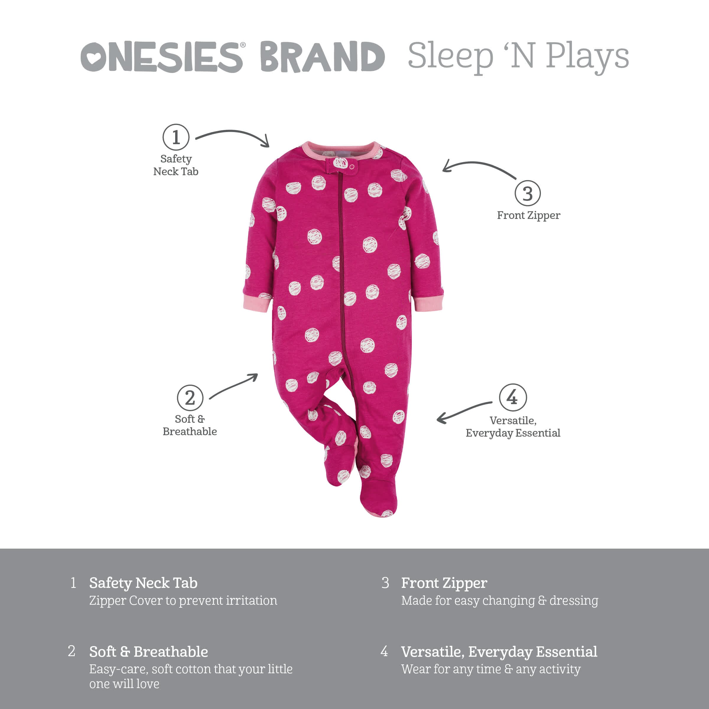 4-Pack Baby Girls Floral Fox Sleep 'N Plays