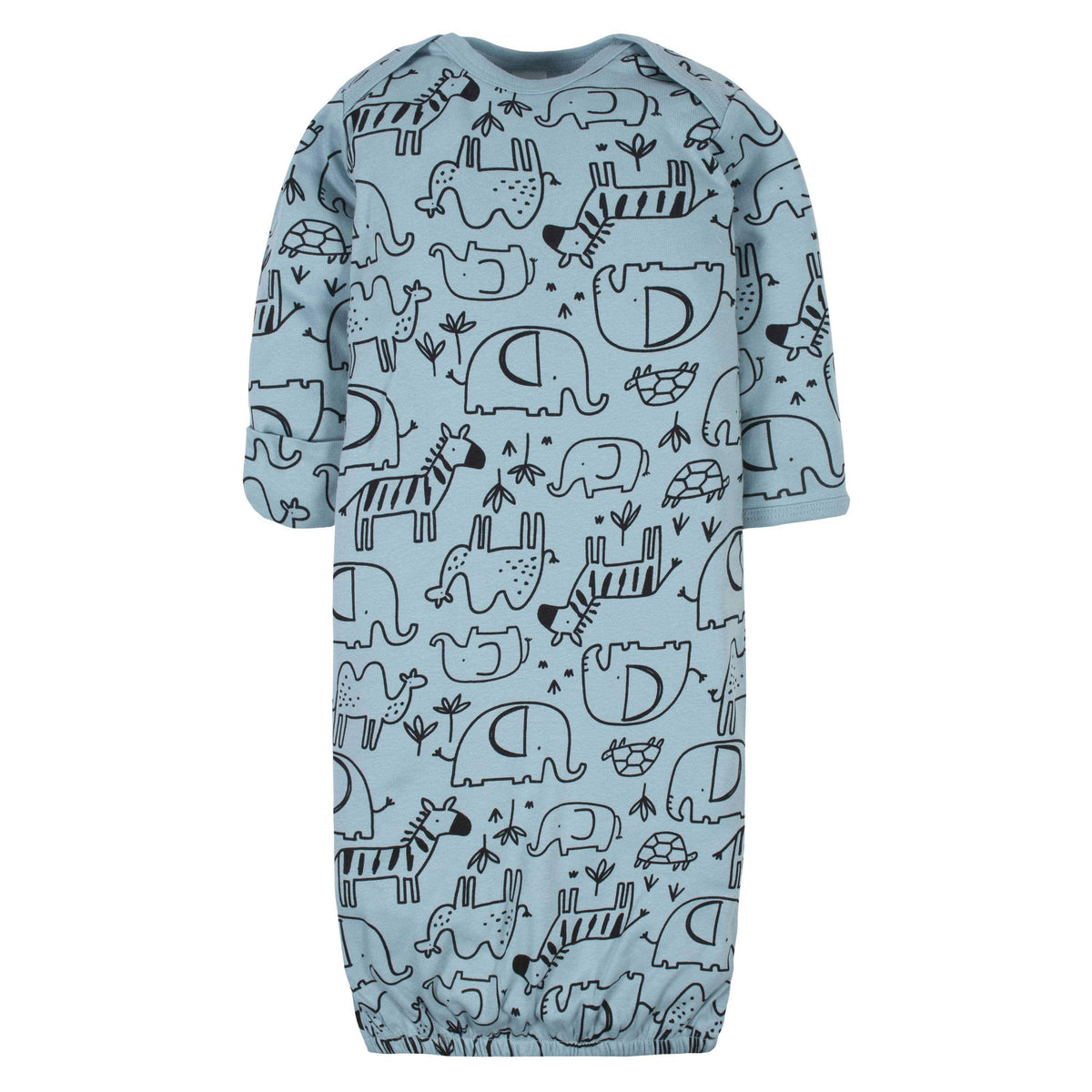 Gerber® 4-Pack Baby Boys Jungle Gowns-Gerber Childrenswear