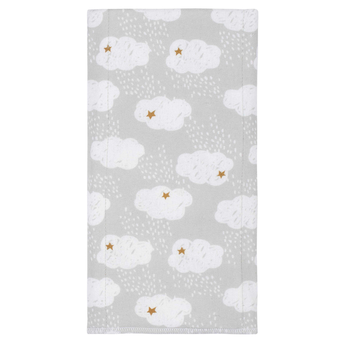 4-Pack Baby Neutral Sheep Flannel Burp Cloths-Gerber Childrenswear