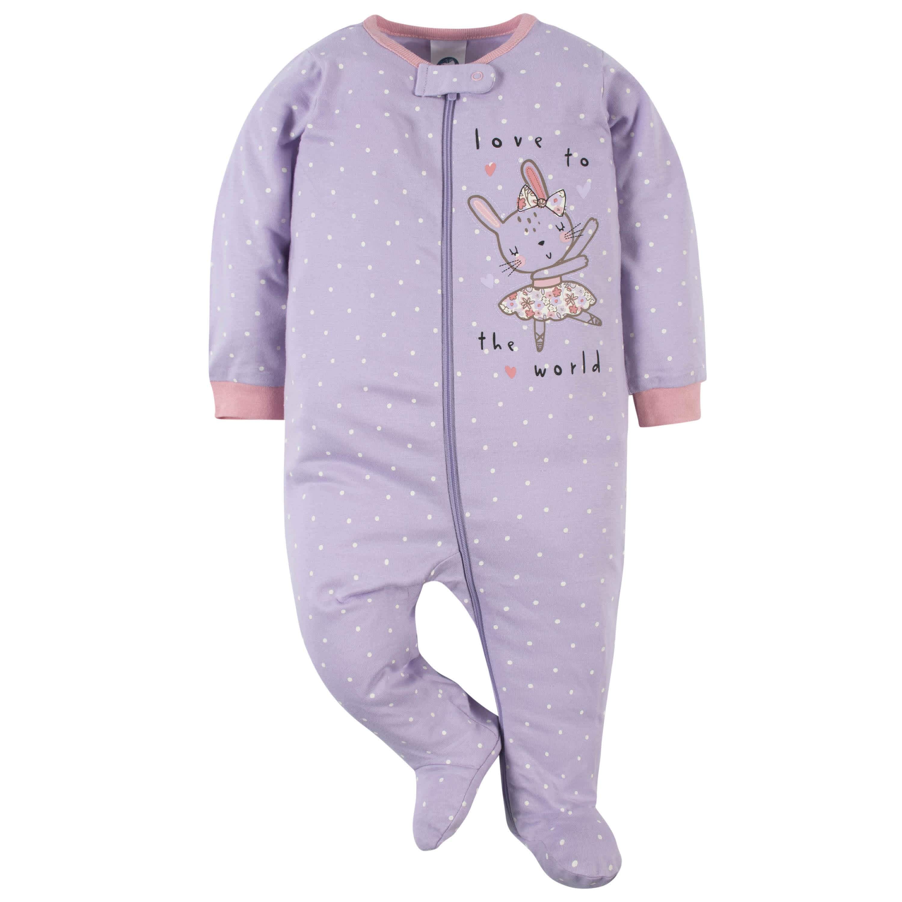 2-Pack Baby Girls Bunny Ballerina Sleep 'n Plays-Gerber Childrenswear