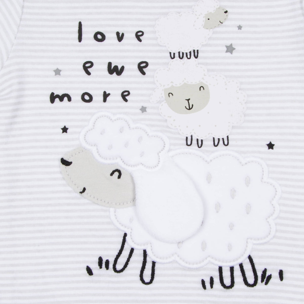 5-Pack Baby Neutral Lamb Short Sleeve Onesies® Bodysuits