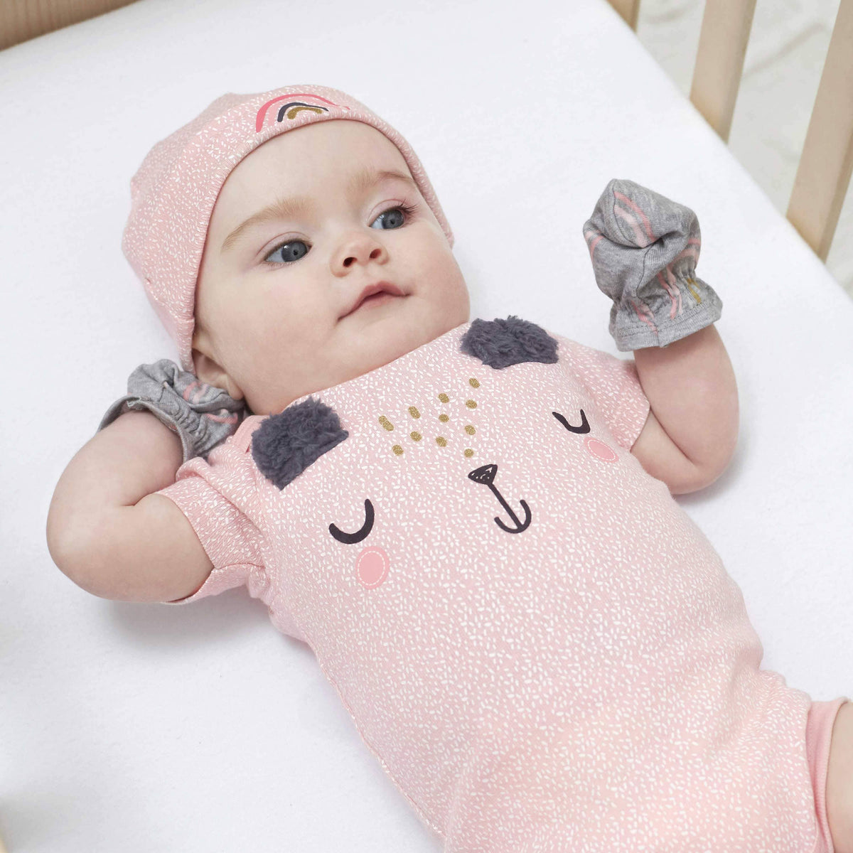 17-Piece Baby Girls Bear Apparel & Blankets Bundle-Gerber Childrenswear