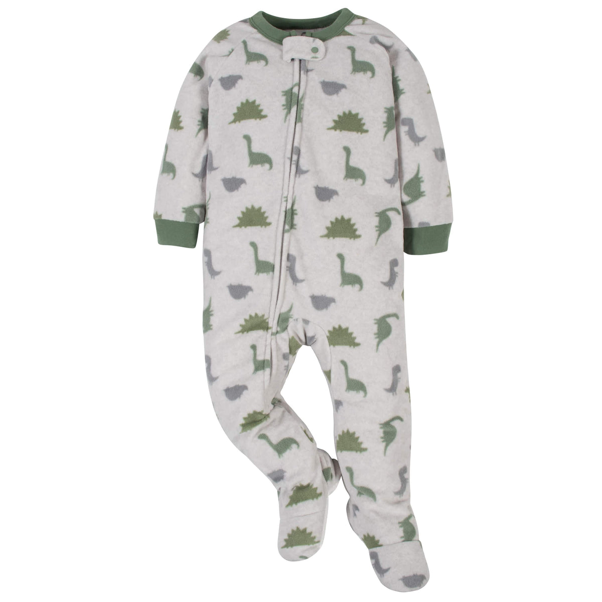 Gerber® 2-Pack Baby Boys Camo & Dino Fleece Pajamas-Gerber Childrenswear