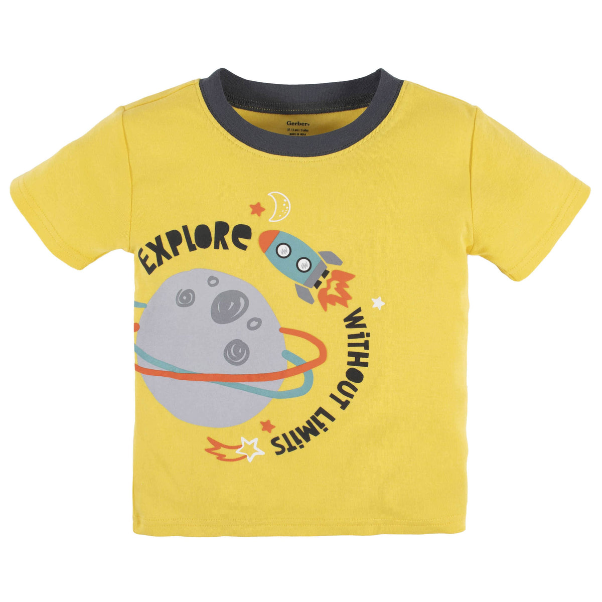 4-Piece Infant & Toddler Boys Blast Off Tees, Shorts & Pants Set-Gerber Childrenswear