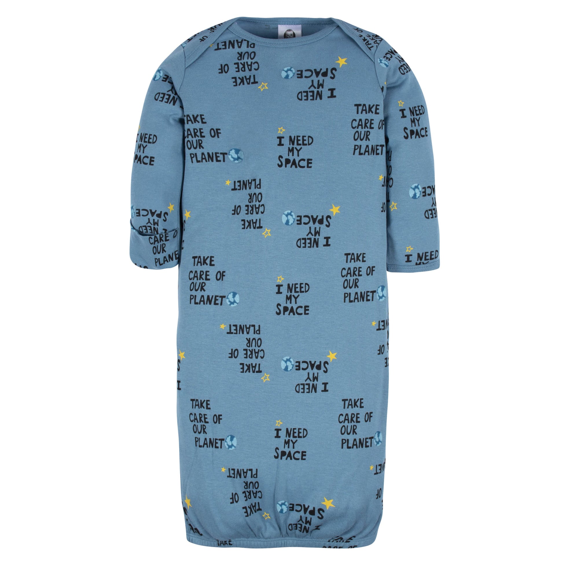 4-Pack Baby Boys Space Gowns