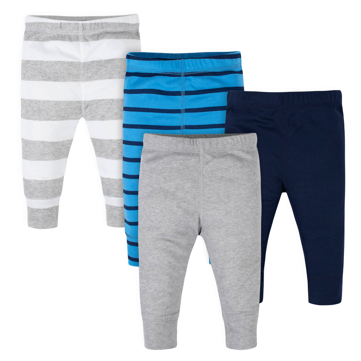 4-Pack Baby Boys Blue Stripes Pants-Gerber Childrenswear