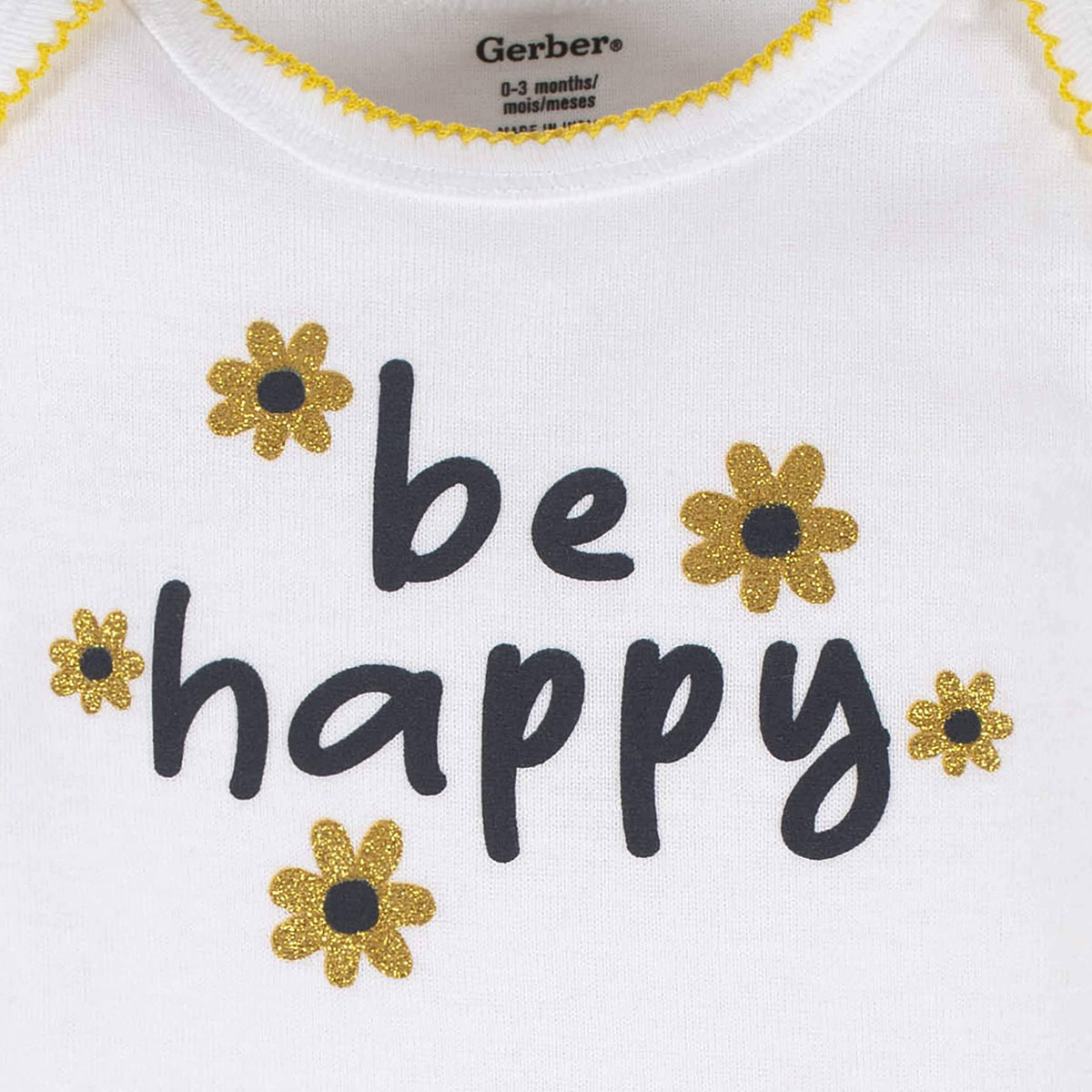 4-Piece Baby Girls Bee Garden Onesies® Bodysuit, Tee, Skort & Pant Set-Gerber Childrenswear
