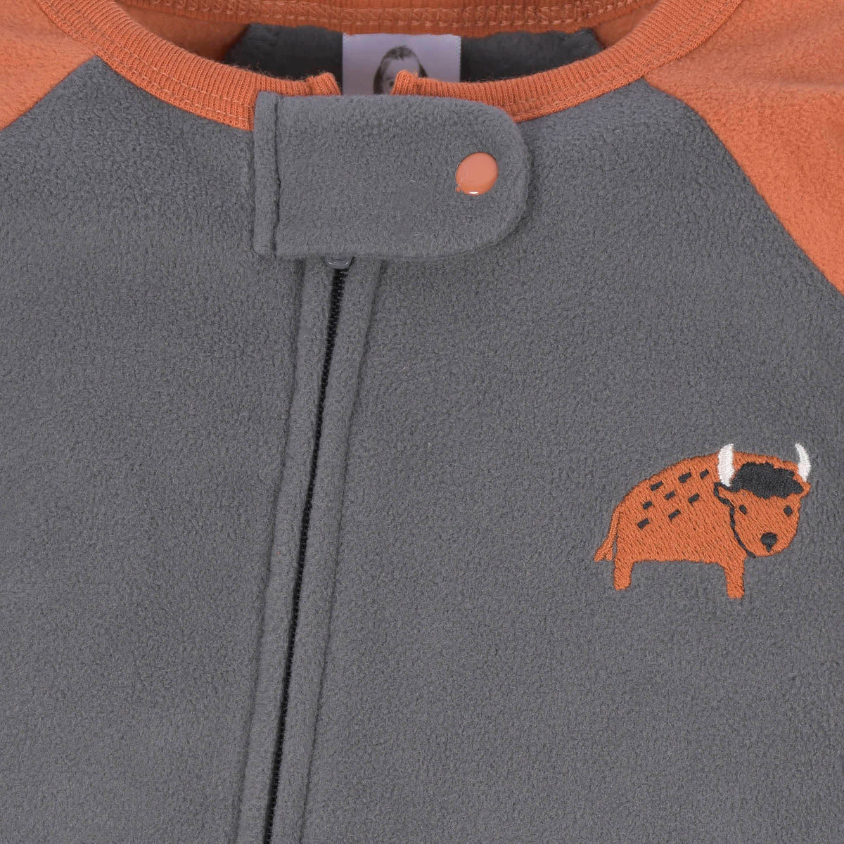2-Pack Baby & Toddler Boys Gray Buffalo Fleece Pajamas