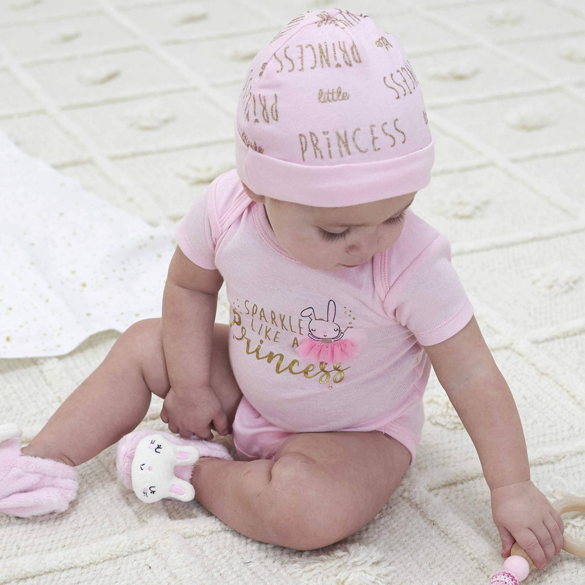 17-Piece Baby Girls Little Princess Apparel & Blankets Set-Gerber Childrenswear