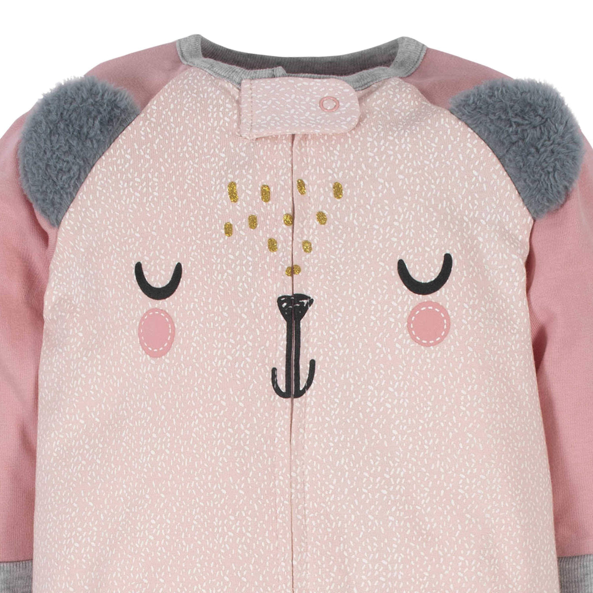 Gerber® 4-Pack Baby Girls Bear Sleep N' Plays-Gerber Childrenswear