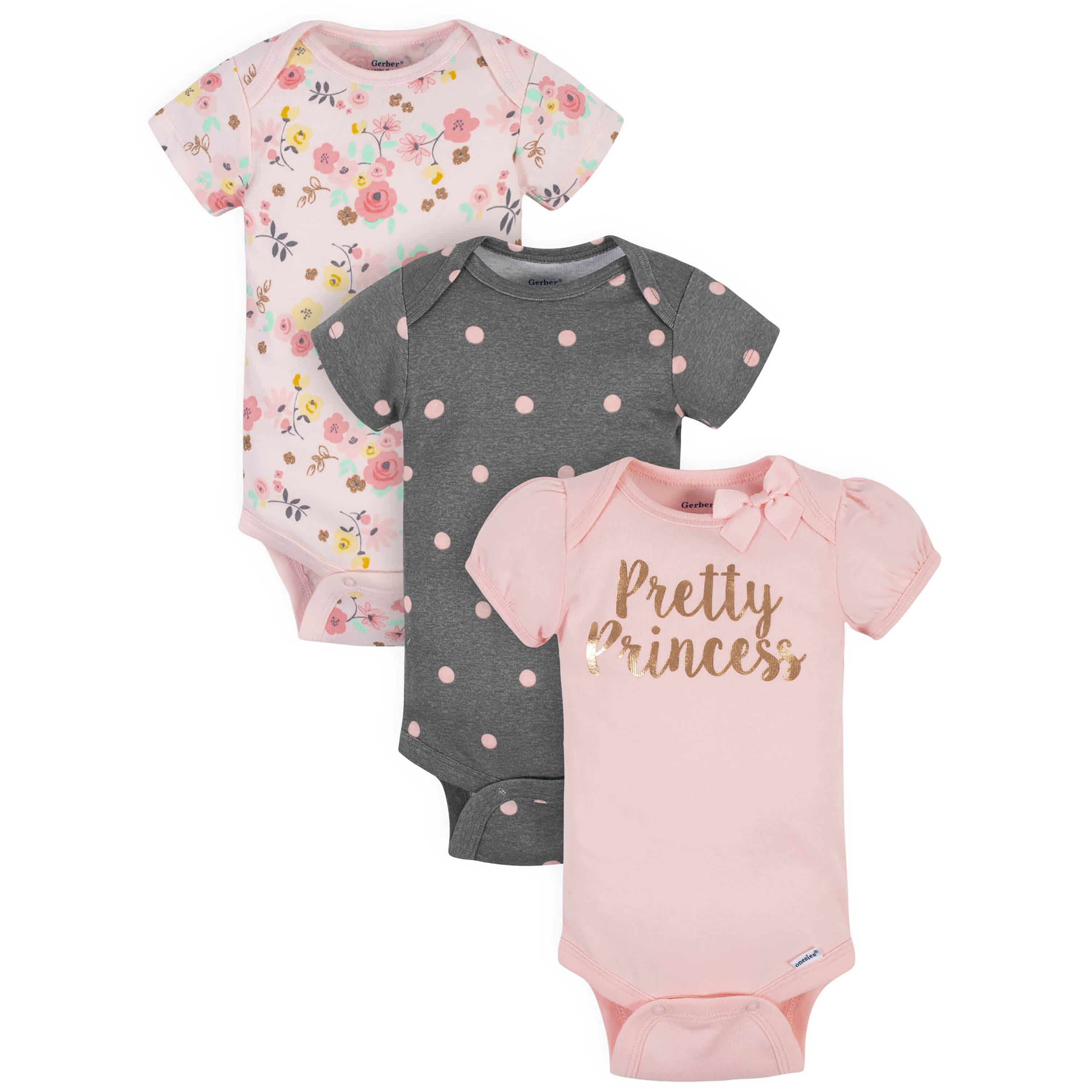 6-Piece Baby Girls Love You Onesies® Bodysuits & Take-Me-Home Set