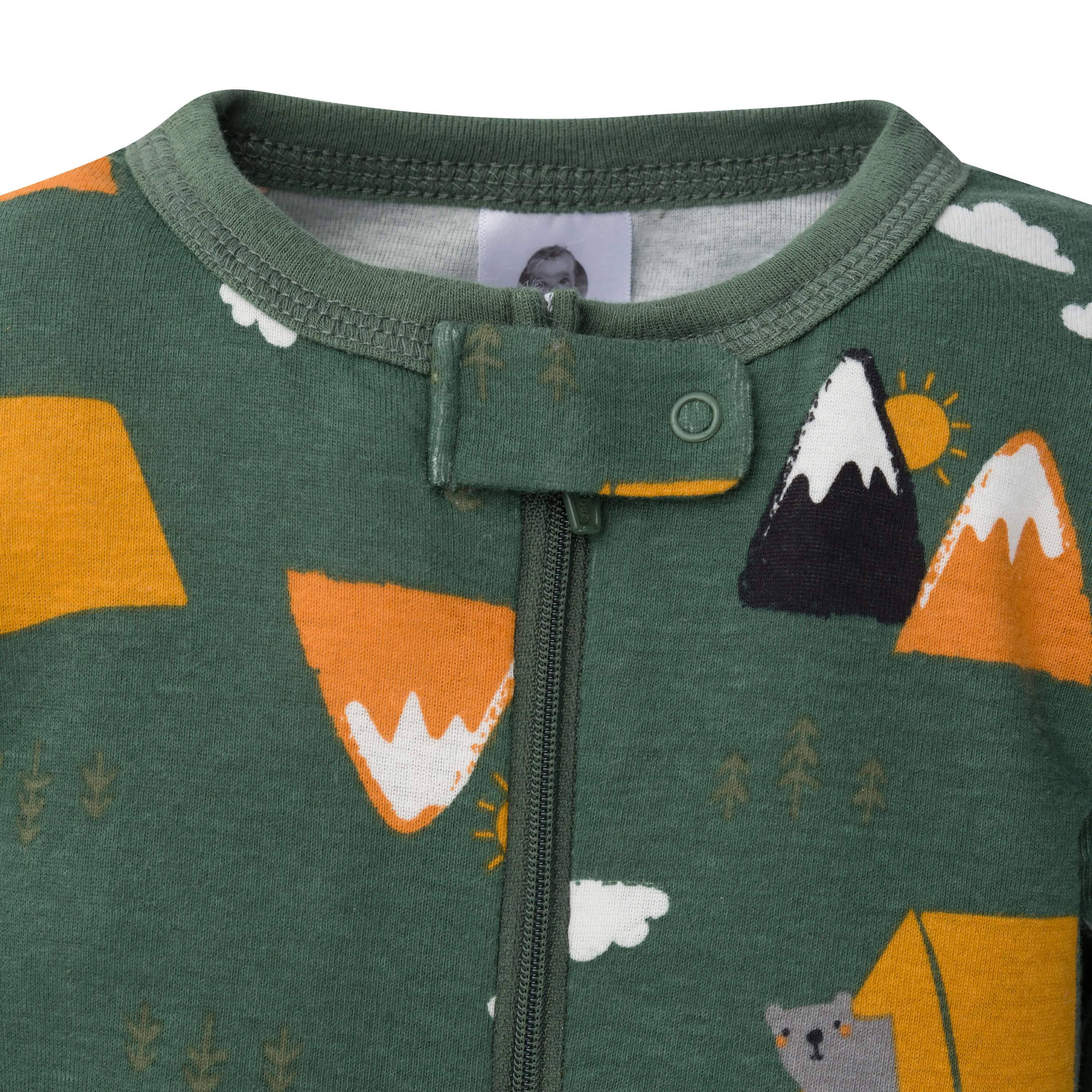 2-Pack Baby & Toddler Boys Camping Snug Fit Footed Cotton Pajamas-Gerber Childrenswear