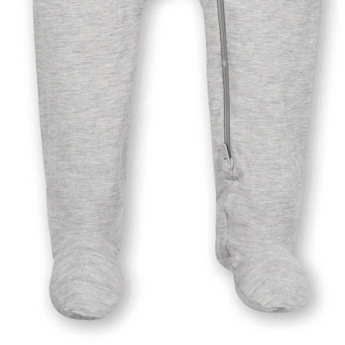 Baby & Toddler Gray Heather Buttery-Soft Viscose Made from Eucalyptus Snug Fit Footed Pajamas
