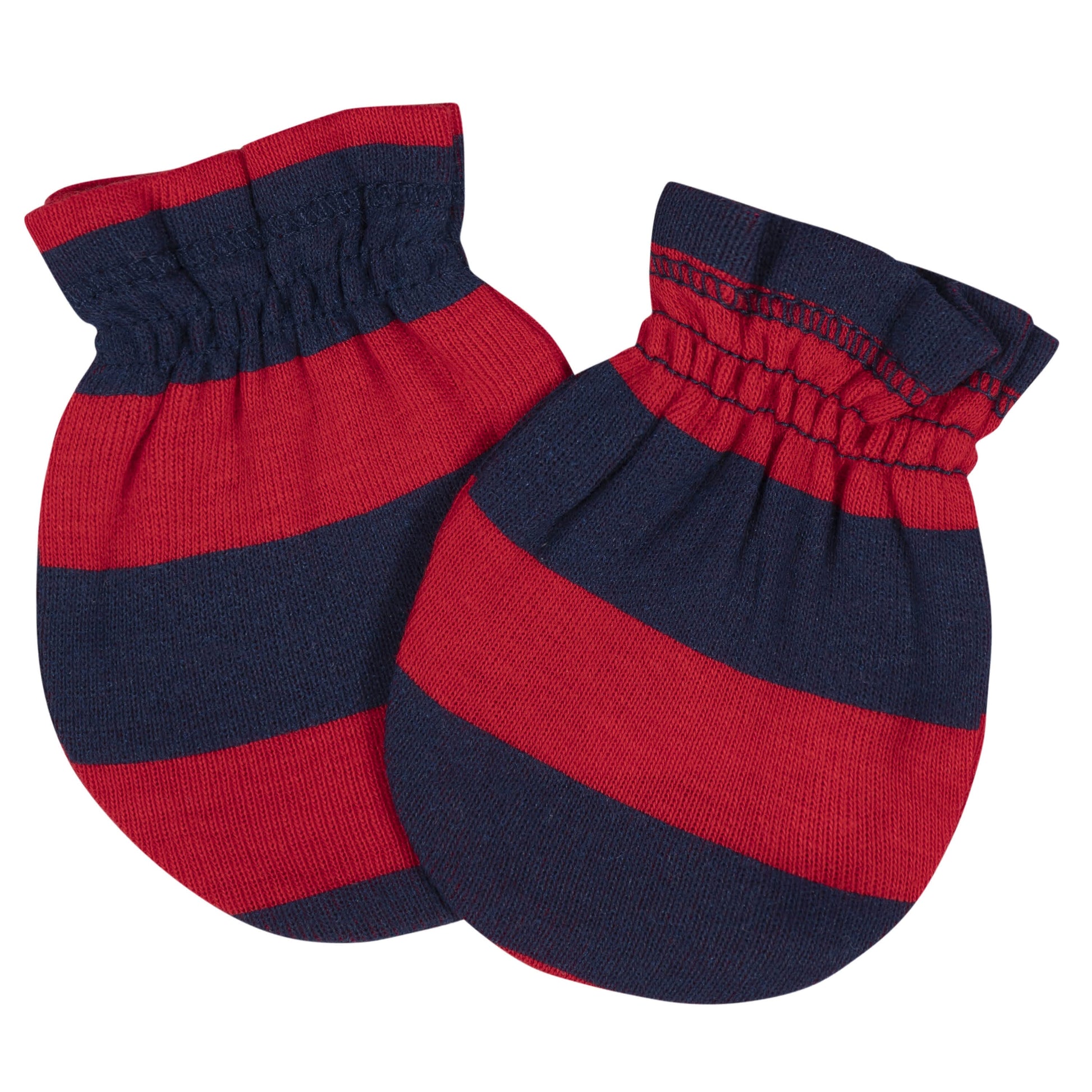8-Piece Baby Boys Sports No Scratch Mittens & Caps Set