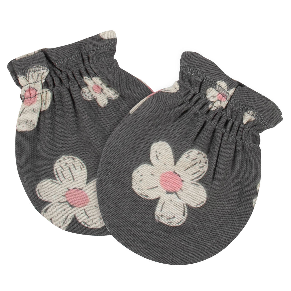8-Piece Baby Girls Leopard Caps & Mittens Set-Gerber Childrenswear